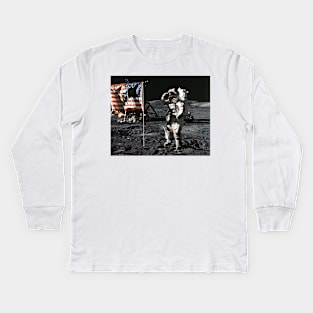 Eugene Cernan, Apollo 17, 1972 (C016/6371) Kids Long Sleeve T-Shirt